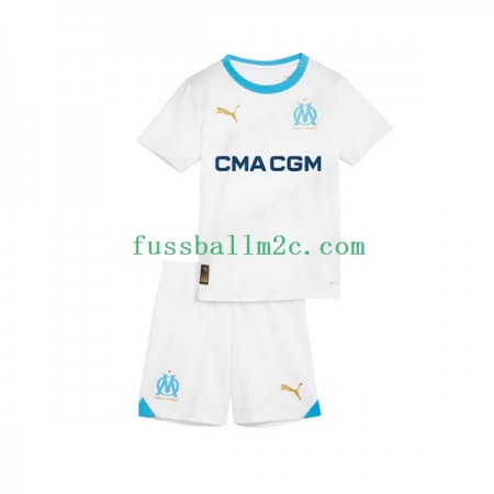 Fußballtrikots Olympique Marseille Kinder Heim Trikotsatz 2023-2024 Fußballtrikots Olympique Marseille Kinder Heim Trikotsatz 2023-2024